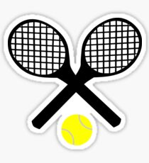 Tennisschläger und Tennisball Sticker