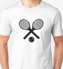 Tennisschläger und Tennisball Unisex T-Shirt