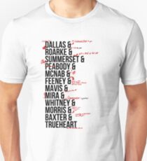 In Death Characters Unisex T-Shirt