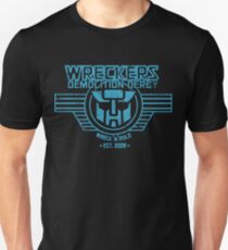 Wreck 'n' Rule - Blue Unisex T-Shirt