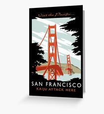 Visit The Pacific Print Greeting Card