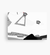 Made in China IV White/Cement Size US 9.5 - Pop Art, Sneaker Art, Minimal Metal Print