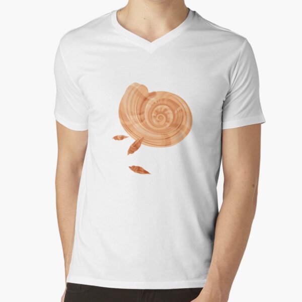 Shells Pattern V-Neck T-Shirt