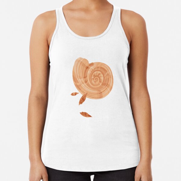 Shells Pattern Racerback Tank Top