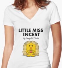 Little Miss Incest Women's Fitted V-Neck T-Shirt