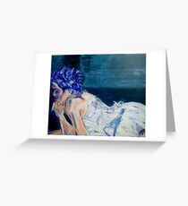 Electric Blue Greeting Card