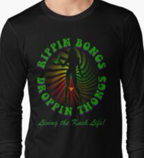 Rippin Bongs-2 (outline) Long Sleeve T-Shirt