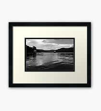 Dark Silver of Ku-ring-gai waters Framed Print