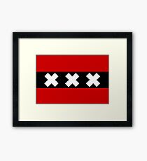 Flag of Amsterdam Framed Print