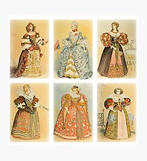Vintage French fashion (ancien régime) Photographic Print