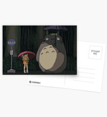 Totoro Rain scene Postcards