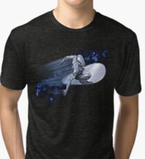 Camiseta de tejido mixto Surfista de plata