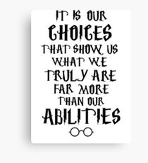 Dumbledore quote Canvas Print
