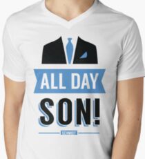 All Day Son Schmidt Tshirt | New Girl T-Shirt Tee Nick Miller Cece Winston Jess TV Quote Meme Gift Him Her douchebag jar Schmidt Happens uk Men's V-Neck T-Shirt