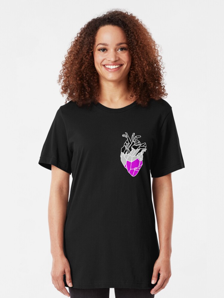 Vista alternativa de Camiseta ajustada Awesome Asexual