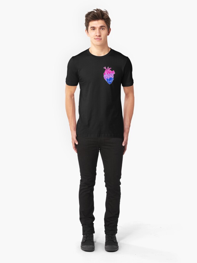 T-shirt ajusté ''Babe Bisexuelle' : autre vue