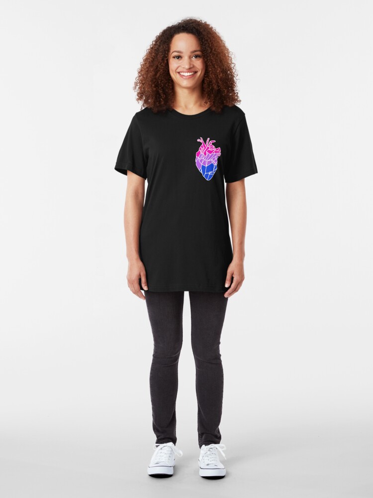 T-shirt ajusté ''Babe Bisexuelle' : autre vue