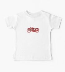 Vintage Indian Scout Motorcycle Print Baby Tee
