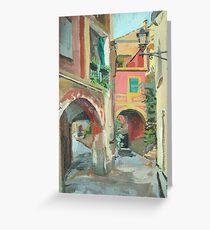 Monterosso Albergo Greeting Card