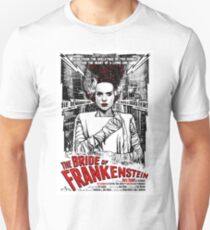 Camiseta unisex La novia de Frankenstein. Elsa Lanchester. Película. Horror.