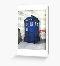 Dalek Gettin' Up Greeting Card