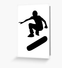 skateboard : silhouettes (SMALL) Greeting Card