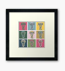 Lacrosse Marylin Blue Framed Print