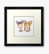 Bambi and Faline Framed Print