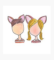 Bambi and Faline Photographic Print
