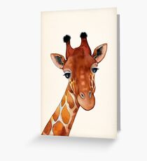 Giraffe Aquarell Grußkarte