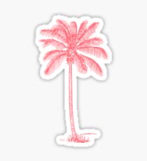 Pink Palm Tree Sticker