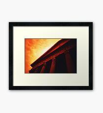 Atop the Pillars of Pantheon Framed Print