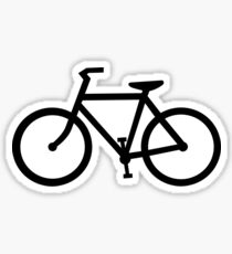 bike silhouette Sticker