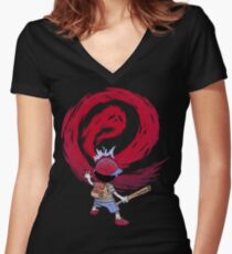 Cosmic Destroyer Women's Fitted V-Neck T-Shirt