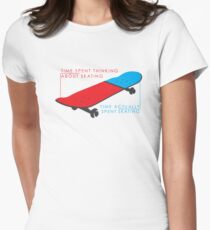 Skateboard infographic Women's Fitted T-Shirt