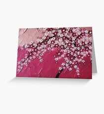 Pink cherry blossom tree - Japanese - card phone cover / case Greeting Card