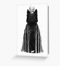The Wolf King Greeting Card