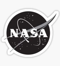 NASA Black (with white border) Sticker