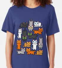 Super Kitten Pile (Juste des chats) T-shirt ajusté