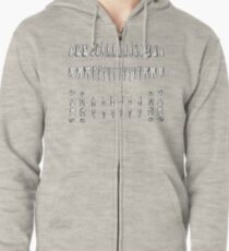 Teeth Zipped Hoodie