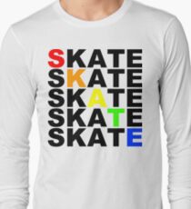 skate textstacks Langarmshirt