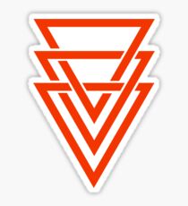 three triangles Sticker