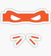 Orange Ninja Turtles Michelangelo Sticker