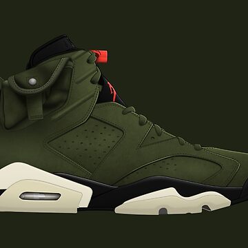 Olive Green Nike Retro 6 Travis Scott