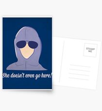She doesn't even go here! Postcards