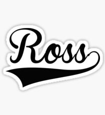 Baseball Style Ross Sticker