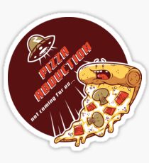 Pizza Abduction Sticker