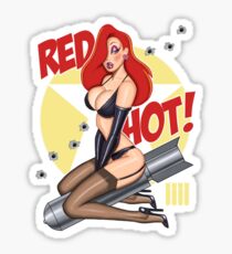 Red Hot Nose Art Sticker