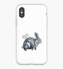 Clockwork Rabbits illustration by Ethan Yazel iPhone Case