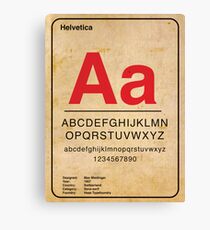 Helvetica Canvas Print